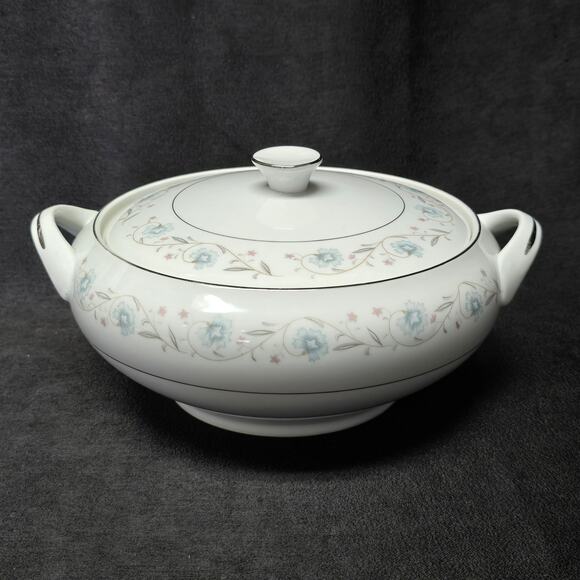 English Garden Fine China 1221 Covered Serving Soup / Vegetable Bowl & Lid - Picture 1 of 12